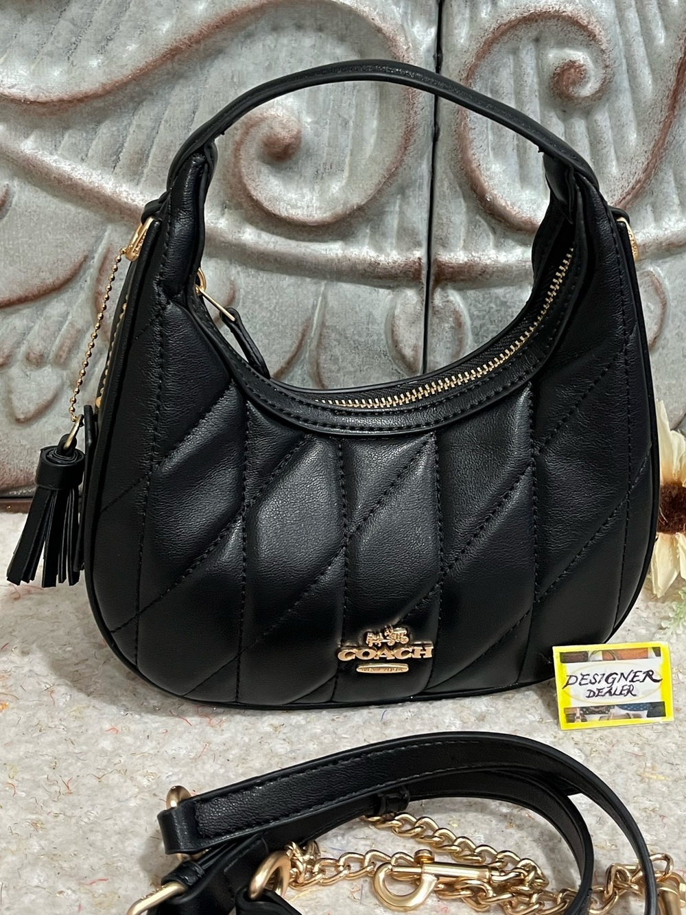 COACH Carmen Quilted Leather Mini Crossbody Bag CH370 EUC! - Picture 9 of 12
